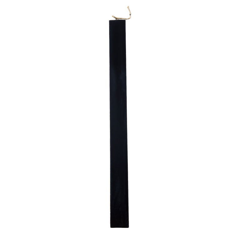 Λαμπάδα Μαύρη Πλακέ 32 cm