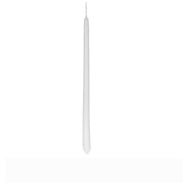 Λαμπάδα κλασική λευκή  40x1.5 cm