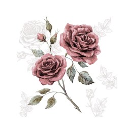 Χαρτοπετσέτα για Decoupage Τριαντάφυλλα κόκκινα - 1 τεμ.