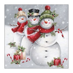 Χαρτοπετσέτα Χριστουγεννιάτικη Smiling Snowmen - 1 τεμ.