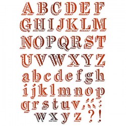 Stencil Α4 Αγγλικό αλφάβητο 21x29.7cm - Stamperia