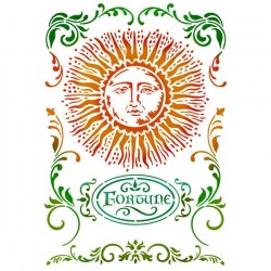 Stencil  Ήλιος Γωνίες 21x29.7cm - Stamperia