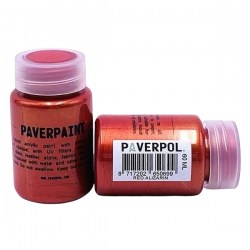 Paverpaint Μεταλλικό χρώμα Red Alizarin 60ml Paverpol 