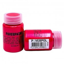 Paverpaint Μεταλλικό χρώμα Red Medium Cadmium 60ml Paverpol 