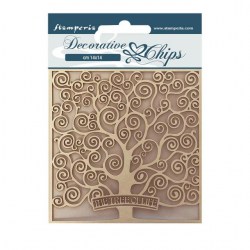 Διακοσμητικό Chipboard Klimt L'Albero delia vita 14x14cm Stamperia