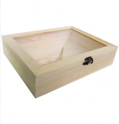 Ξύλινο κουτί με τσάμι 320×260×75mm