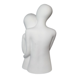 Κεραμικό διακοσμητικό Άγαλμα Ζευγάρι Αγκαλιά 13x6.7x5cm