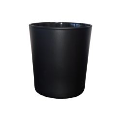 Ποτήρι γυάλινο για κερί 250ml - Μαύρο