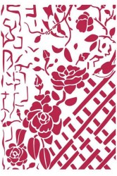 Stencil Φράκτης Λουλούδια 29.7x21cm - Stamperia