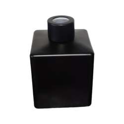 Τετράγωνο μπουκάλι για Reed Diffusers 200ml - Μαύρο Ματ 