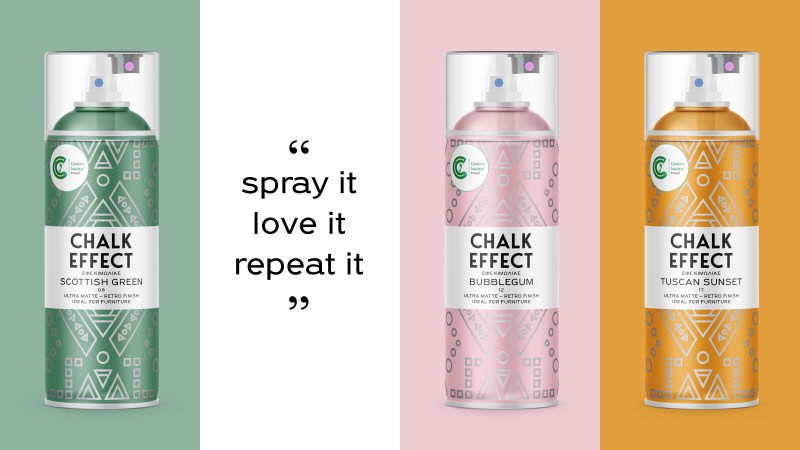 Χρώματα σε Spray Chalk Effect 400ml