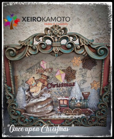 Live Σεμινάριο Once Upon Christmas: Νοσταλγική Χριστουγεννιάτικη Διάταξη (3D Scrapbooking)