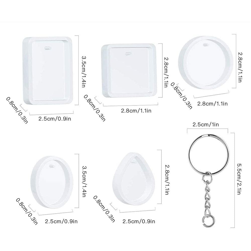 Καλούπι για ρητίνη Μπρελόκ 20 τεμ. 