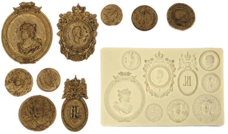 Καλούπι σιλικόνης Vintage Κορνίζες 200x125mm