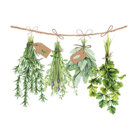 Χαρτοπετσέτα για Decoupage Fresh Herbs 33x33cm - 1 τεμ.