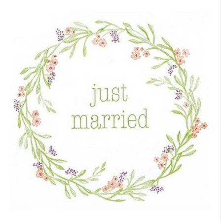 Χαρτοπετσέτα Στεφάνι Just married 1 τεμ.