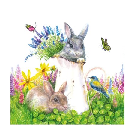 Χαρτοπετσέτα για Decoupage Young Rabbits - 1 τεμ.