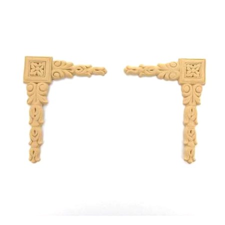 Ξυλόγλυπτο γωνία 160x125mm σετ 2 τεμάχια