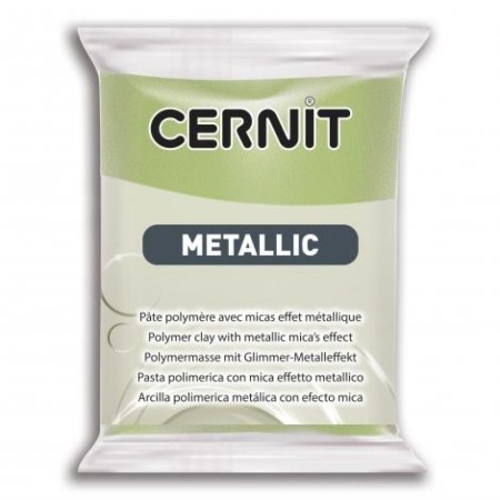 Πολυμέρικος πηλός Cernit Metallic 56gr No.051 Χρώμα Πράσινο Χρυσό 