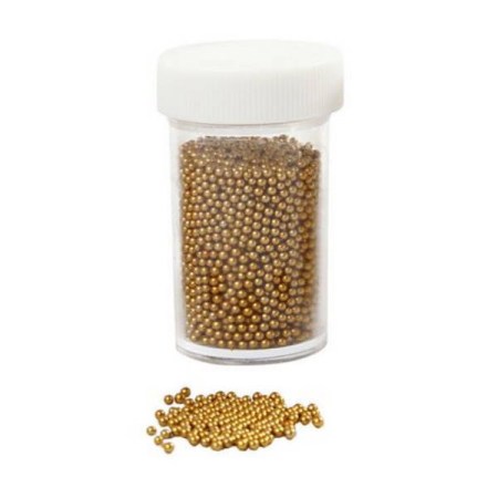 Χρυσές χάντρες medium 2mm - 45ml