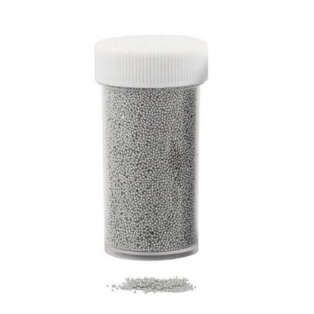 Ασημί χάντρες mini 0.8mm - 45ml