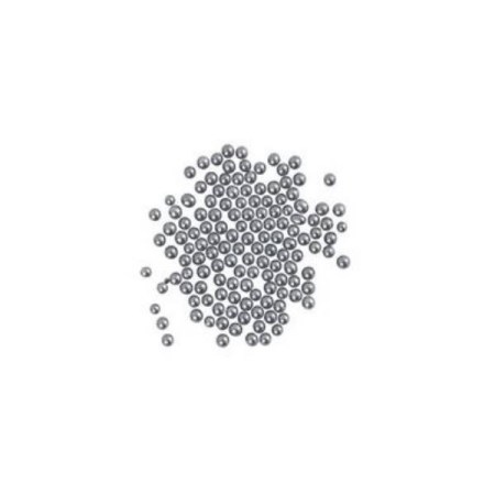 Ασημί χάντρες medium 2mm - 45ml