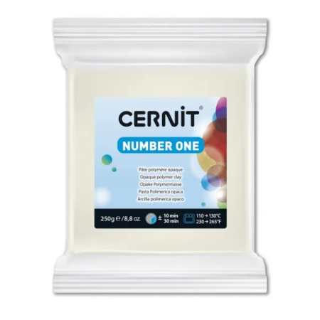 Πολυμέρικος πηλός Cernit 250gr No.027 Χρώμα Λευκό Καλυπτικό