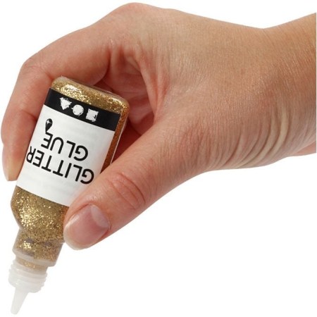 Glitter glue gold 25ml