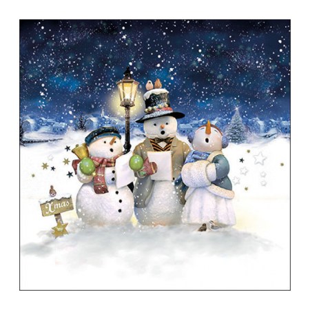 Χαρτοπετσέτα Χριστουγεννιάτικη Singing Snowmen  - 1 τεμ.