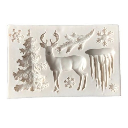 Καλούπι σιλικόνης 45x75mm Christmas decoration