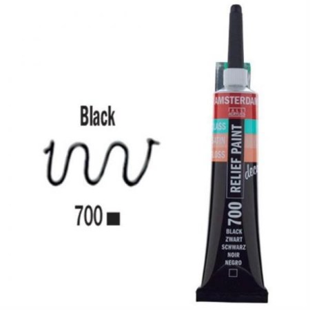 3d Relief Decorfin 20ml (σε 15 αποχρώσεις) 700 Black