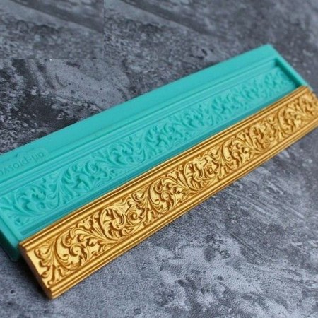 Καλούπι σιλικόνης Μπορντούρα φύλλα 14.5x1.6 cm