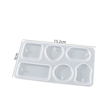 Καλούπι σιλικόνης με Διάφορα σχέδια μπρελόκ 15.2x9cm