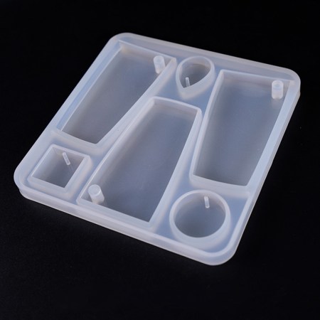 Καλούπι σιλικόνης με Διάφορα σχέδια μπρελόκ 8.8x8.8cm