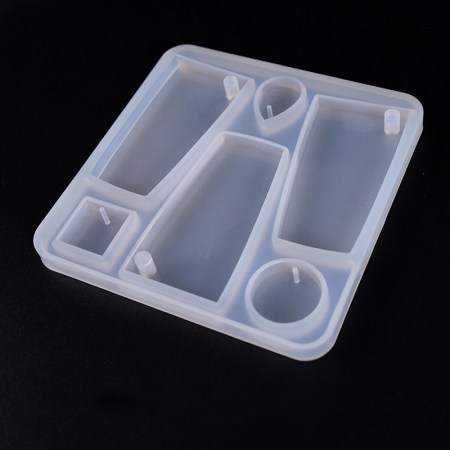 Καλούπι σιλικόνης με Διάφορα σχέδια μπρελόκ 8.8x8.8cm