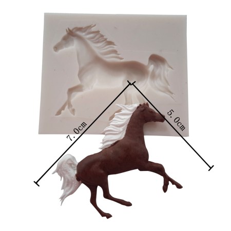 Καλούπι σιλικόνης Άλογο 78x67x10mm