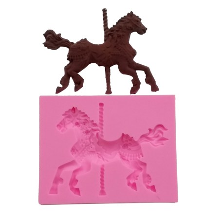 Καλούπι σιλικόνης Άλογο Καρουζέλ 10×7.5cm