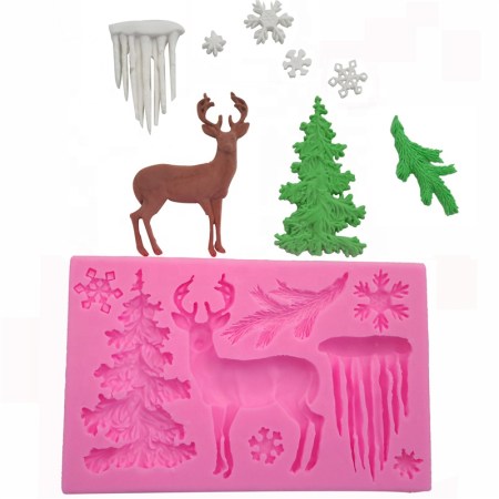 Καλούπι σιλικόνης 45x75mm Christmas decoration