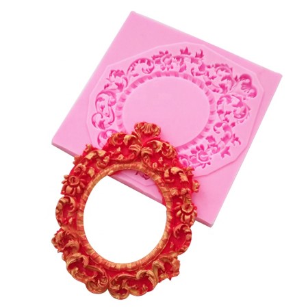 Καλούπι σιλικόνης Vintage Κορνίζα 82x82mm 