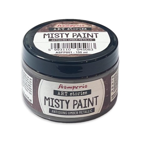Δοχείο Stamperia Art Stories Misty Paint Antiquing Umber Metallic 150ml