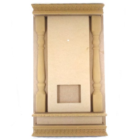 Ξυλόγλυπτο Πάνελ για Ρολόι 620x333mm