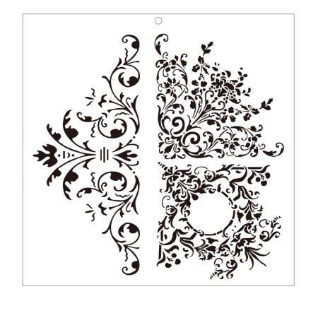 Stencil χοντρό 0.40mm Double Corner and Frame 40x40cm