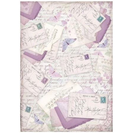Ριζόχαρτο Provence Letters A4 Stamperia