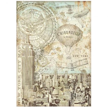 Ριζόχαρτο Sir Vagabond Aviator New York City Map A4 Stamperia