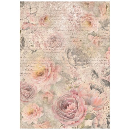 Ριζόχαρτο Shabby Rose Roses Pattern A4 Stamperia