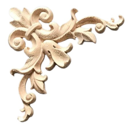 Ξυλόγλυπτο από μασίφ ξύλο Γωνία 8.5x8.5x0.8cm