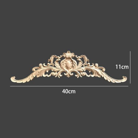 Ξυλόγλυπτο διακοσμητικό κεντρικό μεγάλο από μασίφ ξύλο 40x11x1cm