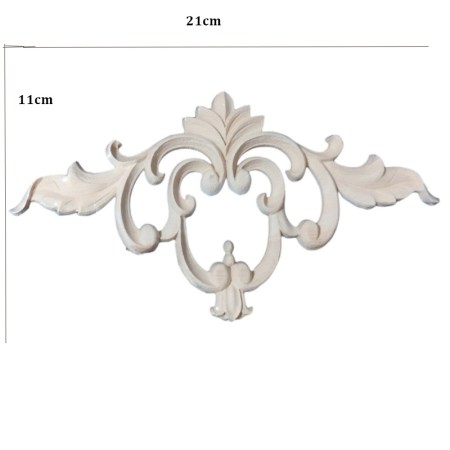 Ξυλόγλυπτο διακοσμητικό κεντρικό από μασίφ ξύλο 21x11cm