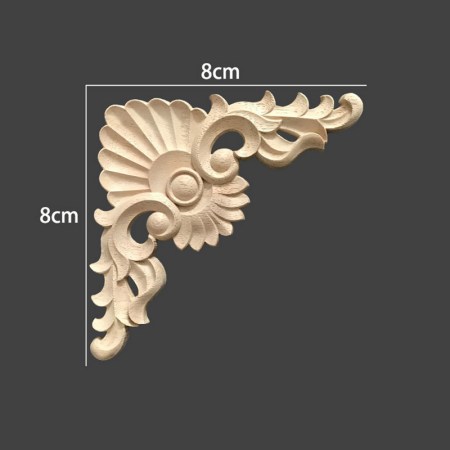 Ξυλόγλυπτο από μασίφ ξύλο Γωνία 8x8cm