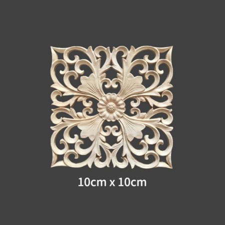 Ξυλόγλυπτο διακοσμητικό από μασίφ ξύλο 10x10cm